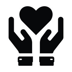 Obraz premium Charity Care Icon
