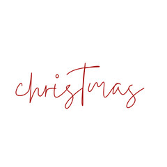 Simple merry christmas text in red