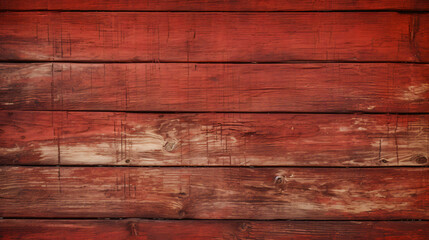 Rustic old weathered red wood plank background.