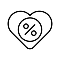 Heart Line Style in Design Icon