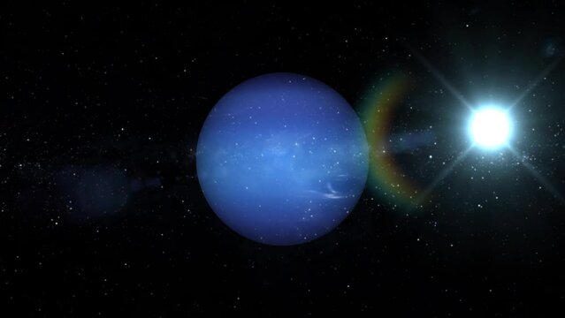 Neptune Planet animated.

