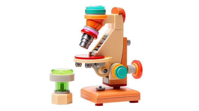 wooden toy microscope