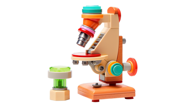 wooden toy microscope - Powered by Adobe
