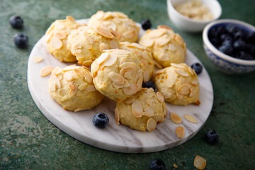 Homemade gluten free almond cookies