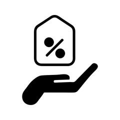 Discount Glyph Style in Design Icon