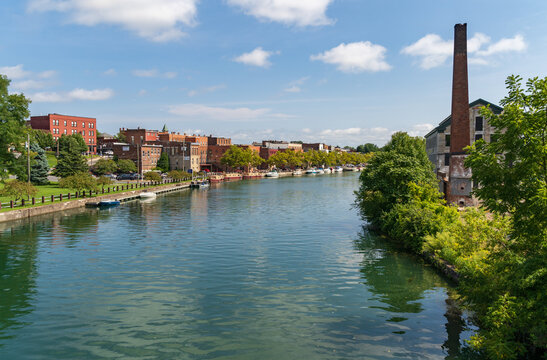 The Cayuga and Seneca Canal in Seneca Falls, New York State