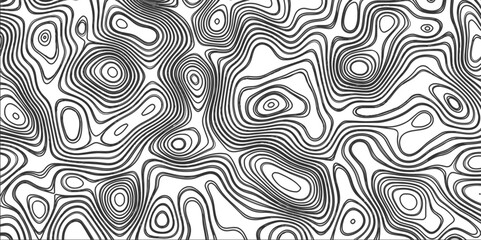 Obraz premium Topographic map in contour line light topographic topo contour map and ocean topographic line map with curvy wave isolines vector and Topographic map background concept.