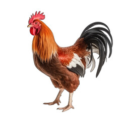 Fototapeta premium Full of rooster isolated on white background
