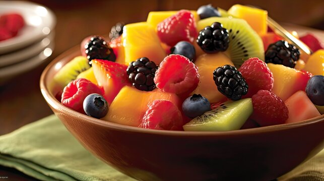fruit salad with berries