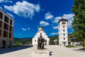 Visegrad, Republic of Srpska, Bosnia and Herzegovina - August 13, 2023: St. Lazar Church in...