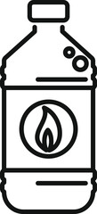 Kerosene container icon outline vector. Fuel heater petrol. Tank oil lamp