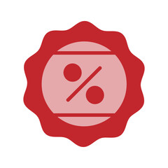 Badge Dual Tone Style in Design Icon