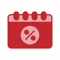 Calendar Dual Tone Style in Design Icon