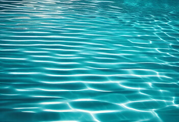 Obraz premium surface of blue water texture background from upper view in minimal style