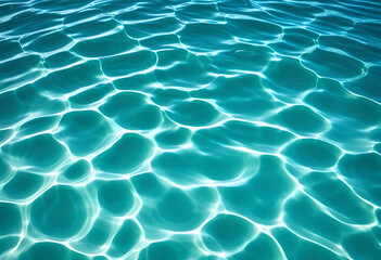 Obraz premium surface of blue water texture background from upper view in minimal style