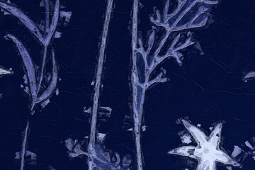 Oil painting, various flowers, beautiful wedding illustrations