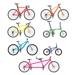 flat vector illustration design of bicycle