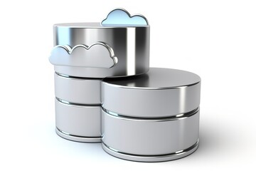 cloud, database, 3D render, technology, computing, storage, network, server, information, virtualization