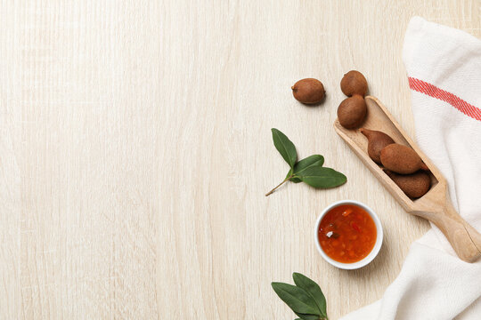 Tamarind fruit, concept of delicious food, fresh tamarind