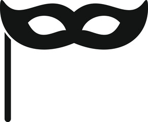 Anonymous eyes mask icon simple vector. Avatar face. Work office job