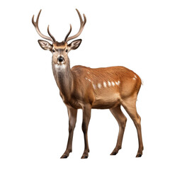 Deer isolated on transparent background generative ai