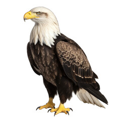 Fototapeta premium Eagle isolated on transparent background generative ai