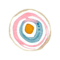 Vector colorful abstract design element on white