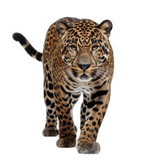 Obraz premium Panthera isolated on transparent background generative ai 