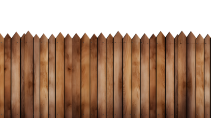 wooden fence isolated