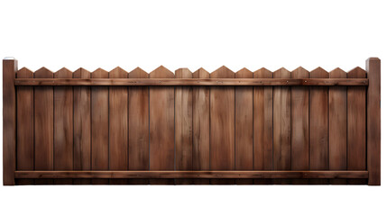 wooden fence isolated