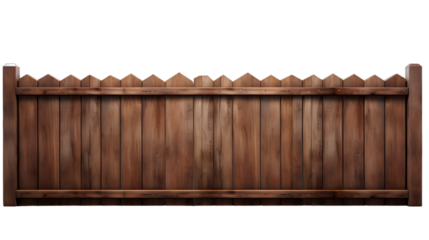 wooden fence isolated