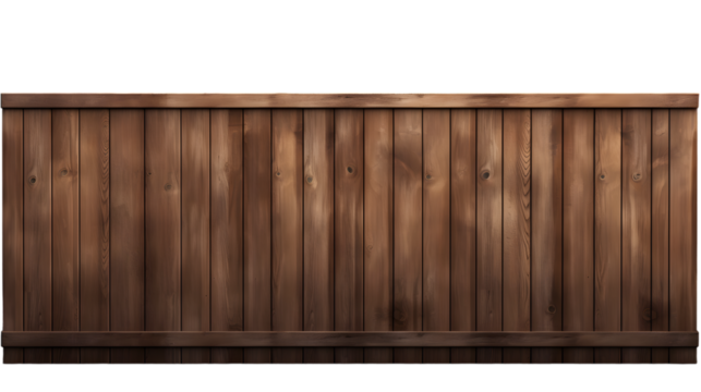 wooden fence isolated