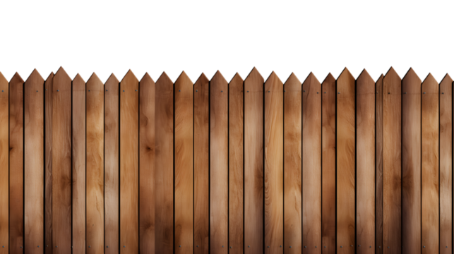 wooden fence isolated