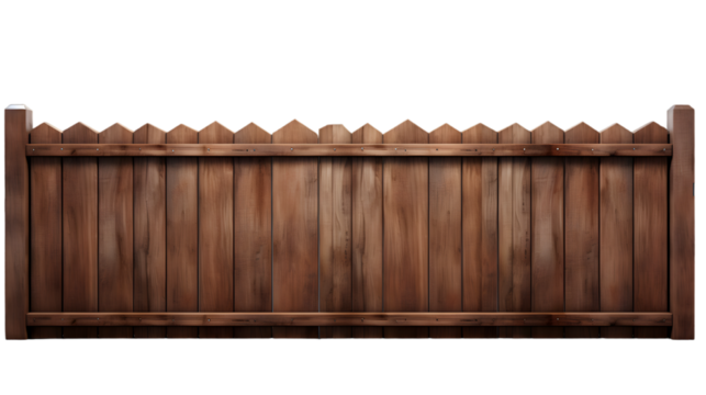 wooden fence isolated