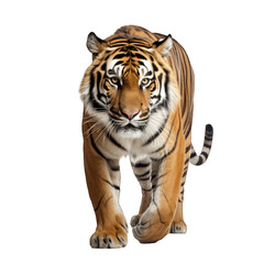 Obraz premium Tiger isolated on transparent background generative ai 