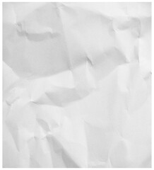 photo white crinkled paper texture - obrazy, fototapety, plakaty