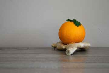 Orange on the ginger