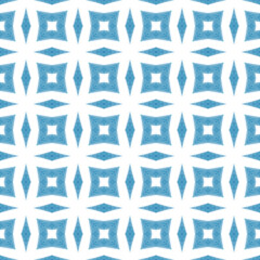 Fototapeta premium Chevron stripes design. Blue symmetrical