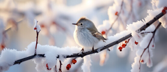 bird in the snow