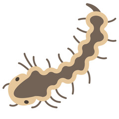 larva flat icon