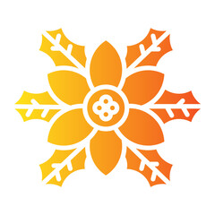 Poinsettia Icon