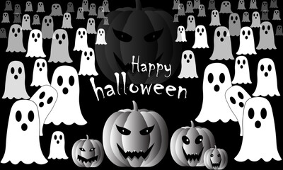 halloween preppy wallpaper vector background design