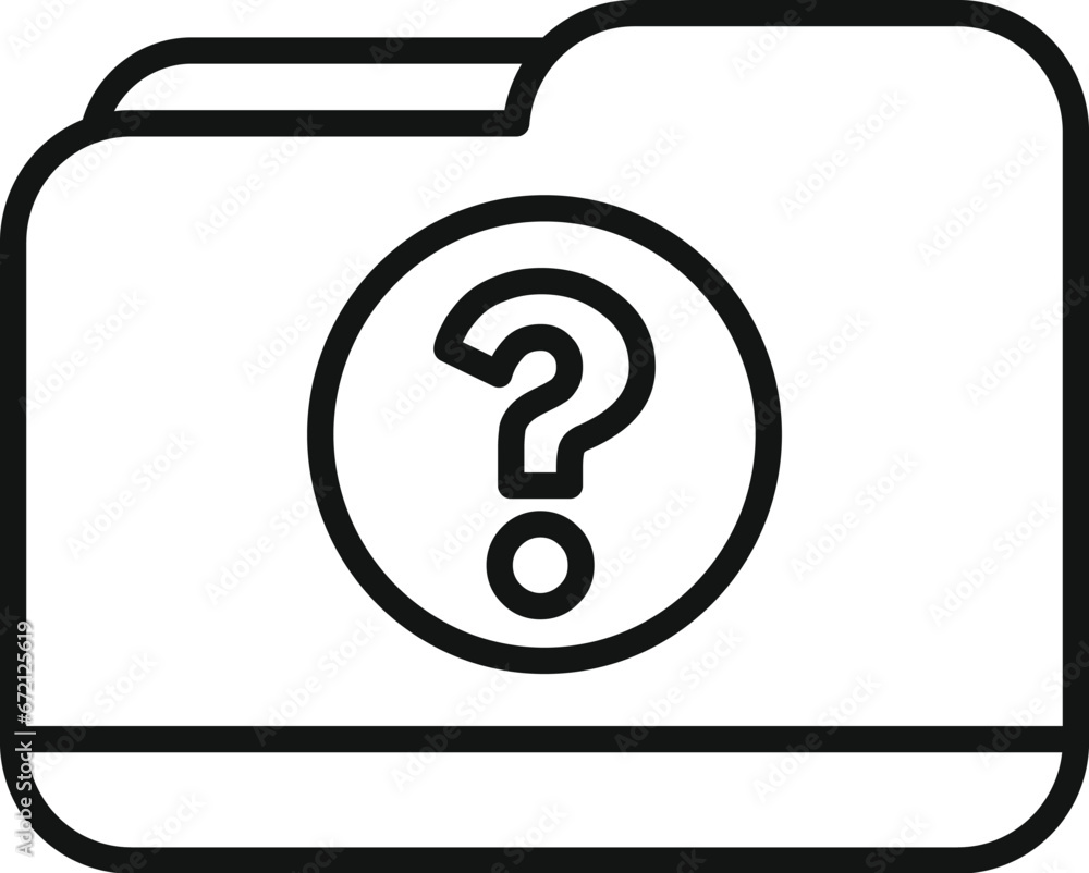 Poster anonymous hidden folder icon outline vector. data undercover. head people avatar