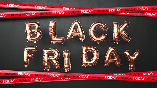 4k Video Black Friday Balloons, ProRes 4444