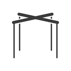 Puppeteer glyph icon isolated on white background.Vector illustration.