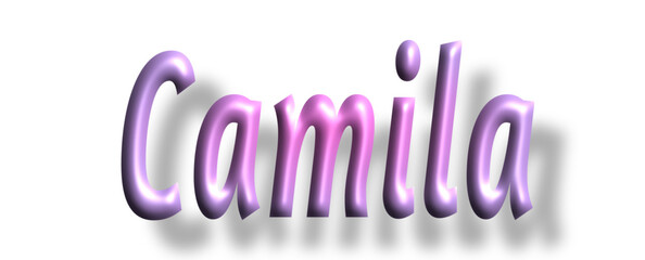 camila- pink color - female name - ideal for websites, emails, presentations, greetings, banners, cards, books, t-shirt, sweatshirt, prints, cricut, silhouette,	