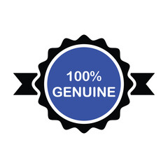 Hundred Percent Genuine Tag Icon
