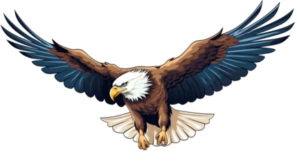 Deurstickers american bald eagle on transparent background © shamim