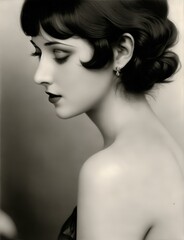 famous actress from the 1920s - obrazy, fototapety, plakaty