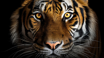 Portrait of a tiger close up